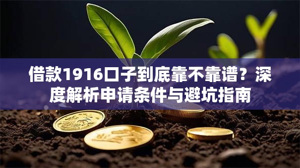 借款1916口子到底靠不靠谱？深度解析申请条件与避坑指南