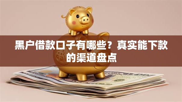 黑户借款口子有哪些？真实能下款的渠道盘点