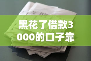 黑花了借款3000的口子靠谱吗?深度解析借款细节与风险 黑花了借款3000的口子靠谱吗?深度解析借款细节与风险
