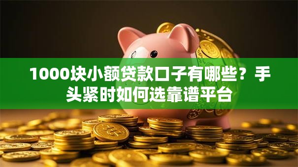 1000块小额贷款口子有哪些?手头紧时如何选靠谱平台 1000块小额贷款口子有哪些?手头紧时如何选靠谱平台