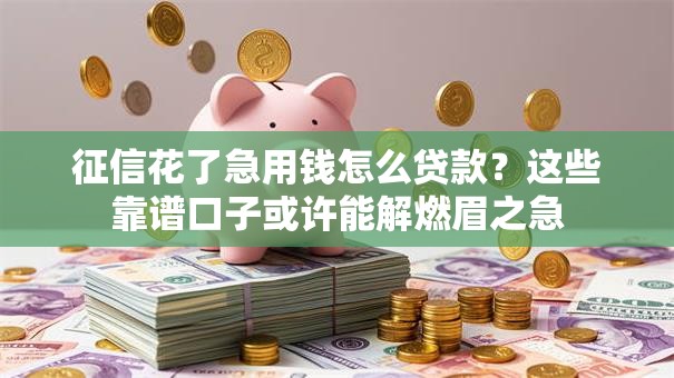 征信花了急用钱怎么贷款?这些靠谱口子或许能解燃眉之急 征信花了急用钱怎么贷款?这些靠谱口子或许能解燃眉之急