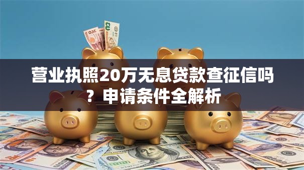 营业执照20万无息贷款查征信吗?申请条件全解析 营业执照20万无息贷款查征信吗?申请条件全解析