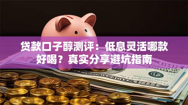 贷款口子醇测评：低息灵活哪款好喝？真实分享避坑指南