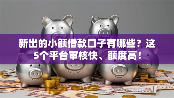 新出的小额借款口子有哪些？这5个平台审核快、额度高！