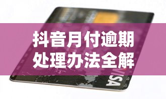 抖音月付逾期处理办法全解析|3招教你化解信用危机 抖音月付逾期处理办法全解析|3招教你化解信用危机