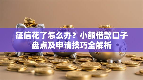 征信花了怎么办?小额借款口子盘点及申请技巧全解析 征信花了怎么办?小额借款口子盘点及申请技巧全解析