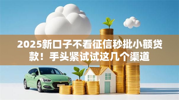 2025新口子不看征信秒批小额贷款!手头紧试试这几个渠道 2025新口子不看征信秒批小额贷款!手头紧试试这几个渠道