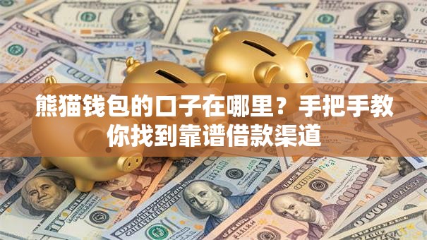 熊猫钱包的口子在哪里?手把手教你找到靠谱借款渠道 熊猫钱包的口子在哪里?手把手教你找到靠谱借款渠道