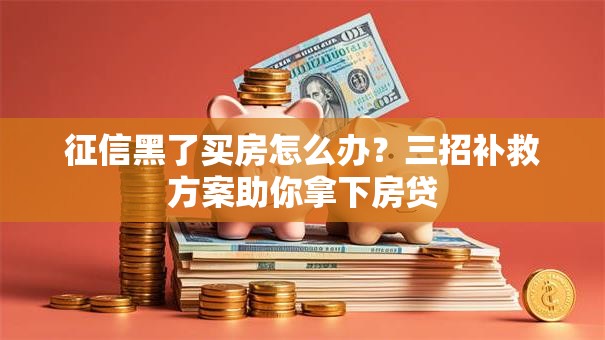 征信黑了买房怎么办？三招补救方案助你拿下房贷