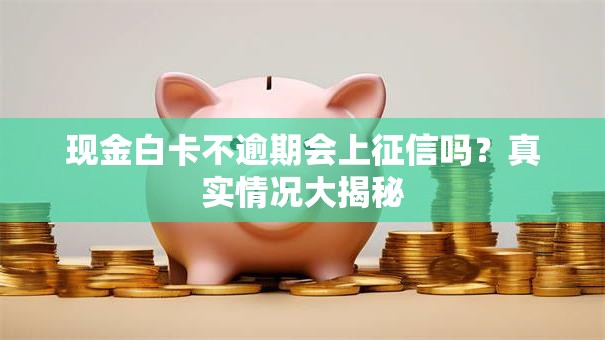 现金白卡不逾期会上征信吗？真实情况大揭秘