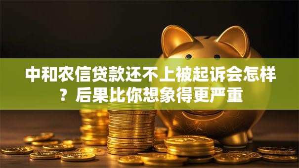 中和农信贷款还不上被起诉会怎样?后果比你想象得更严重 中和农信贷款还不上被起诉会怎样?后果比你想象得更严重