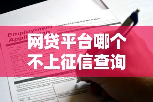 网贷平台哪个不上征信查询记录？这些渠道申请不留痕