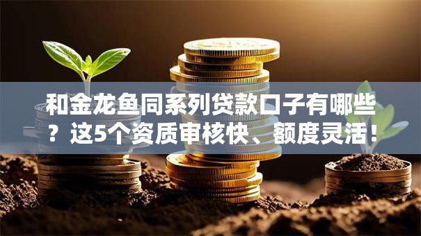和金龙鱼同系列贷款口子有哪些？这5个资质审核快、额度灵活！