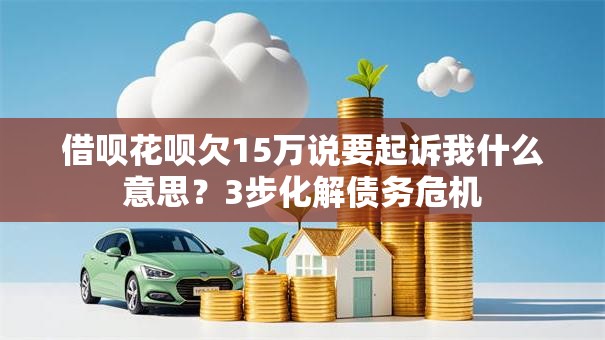 借呗花呗欠15万说要起诉我什么意思？3步化解债务危机