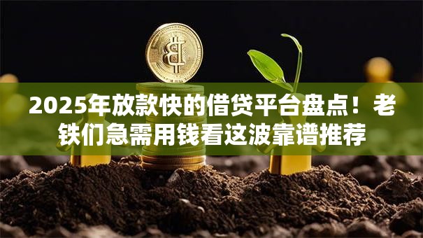 2025年放款快的借贷平台盘点！老铁们急需用钱看这波靠谱推荐