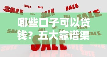 哪些口子可以贷钱？五大靠谱渠道申请攻略解析