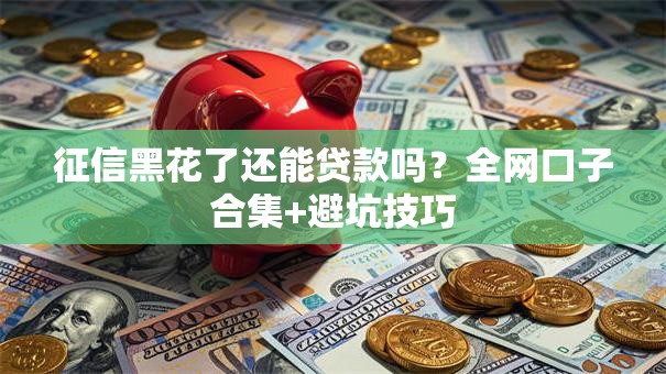 征信黑花了还能贷款吗？全网口子合集+避坑技巧