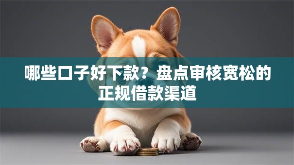 哪些口子好下款？盘点审核宽松的正规借款渠道