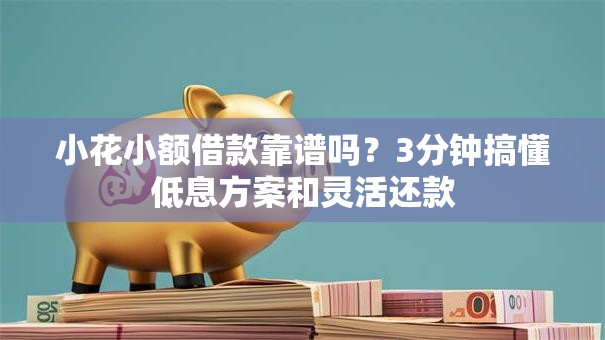 小花小额借款靠谱吗？3分钟搞懂低息方案和灵活还款