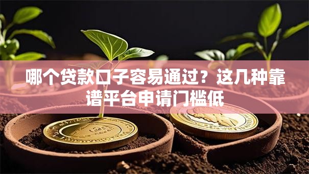 哪个贷款口子容易通过?这几种靠谱平台申请门槛低 哪个贷款口子容易通过?这几种靠谱平台申请门槛低