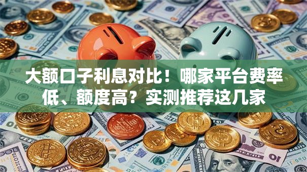大额口子利息对比!哪家平台费率低、额度高?实测推荐这几家 大额口子利息对比!哪家平台费率低、额度高?实测推荐这几家
