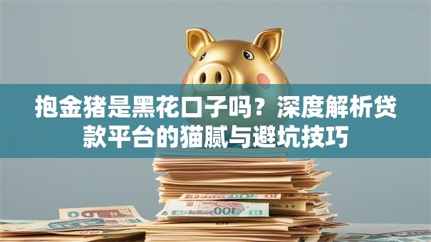抱金猪是黑花口子吗?深度解析贷款平台的猫腻与避坑技巧 抱金猪是黑花口子吗?深度解析贷款平台的猫腻与避坑技巧