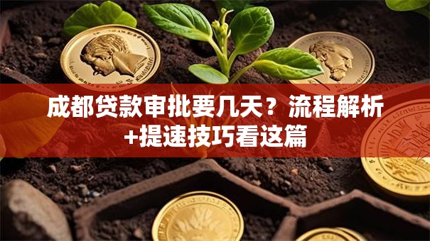 成都贷款审批要几天?流程解析+提速技巧看这篇 成都贷款审批要几天?流程解析+提速技巧看这篇