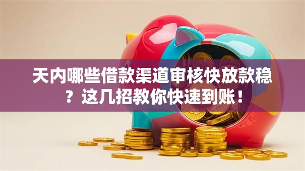 天内哪些借款渠道审核快放款稳?这几招教你快速到账! 天内哪些借款渠道审核快放款稳?这几招教你快速到账!