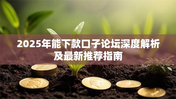 2025年能下款口子论坛深度解析及最新推荐指南 2025年能下款口子论坛深度解析及最新推荐指南