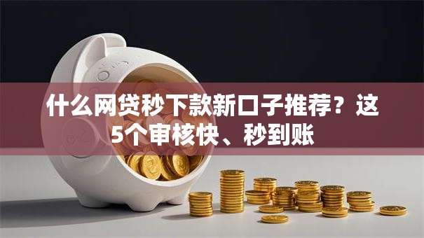 什么网贷秒下款新口子推荐？这5个审核快、秒到账