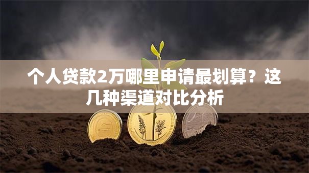 个人贷款2万哪里申请最划算？这几种渠道对比分析
