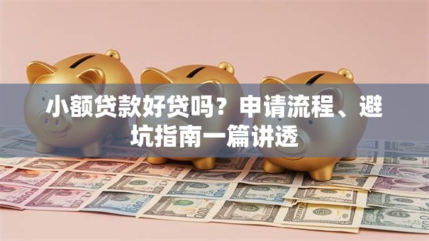 小额贷款好贷吗?申请流程、避坑指南一篇讲透 小额贷款好贷吗?申请流程、避坑指南一篇讲透