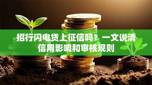 招行闪电贷上征信吗?一文说清信用影响和审核规则 招行闪电贷上征信吗?一文说清信用影响和审核规则