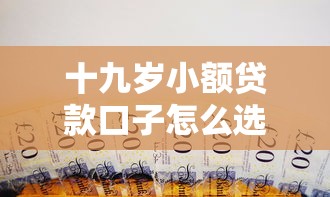 十九岁小额贷款口子怎么选?青年金融支持渠道拓宽攻略 十九岁小额贷款口子怎么选?青年金融支持渠道拓宽攻略