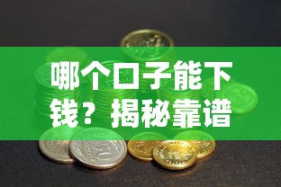 哪个口子能下钱？揭秘靠谱贷款平台选择技巧