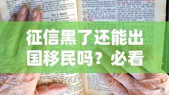 征信黑了还能出国移民吗？必看攻略与真相揭秘