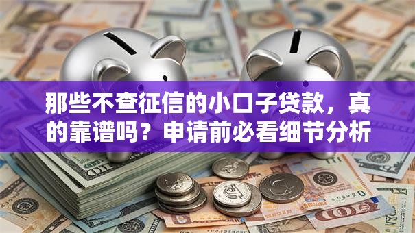 那些不查征信的小口子贷款，真的靠谱吗？申请前必看细节分析