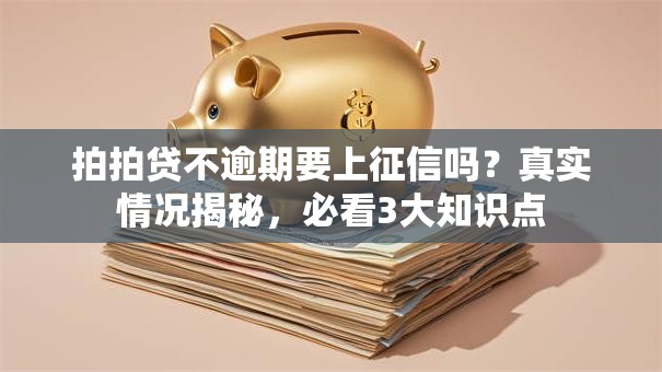 拍拍贷不逾期要上征信吗？真实情况揭秘，必看3大知识点