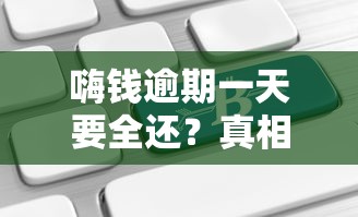 嗨钱逾期一天要全还？真相揭秘与应对攻略必看