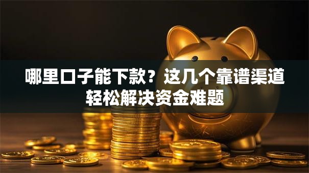 哪里口子能下款?这几个靠谱渠道轻松解决资金难题 哪里口子能下款?这几个靠谱渠道轻松解决资金难题