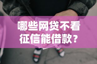 哪些网贷不看征信能借款？低门槛贷款选择指南