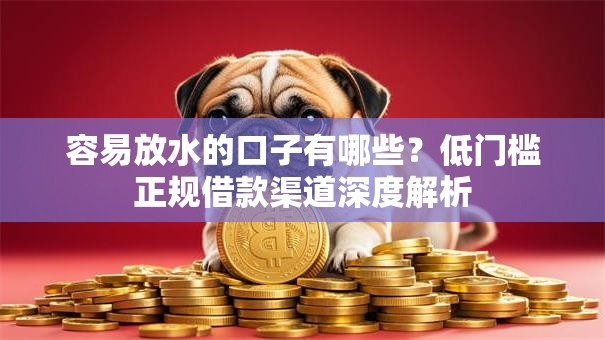 容易放水的口子有哪些？低门槛正规借款渠道深度解析