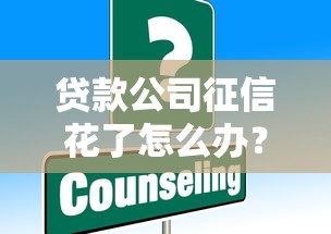 贷款公司征信花了怎么办？这些解决办法帮你轻松应对