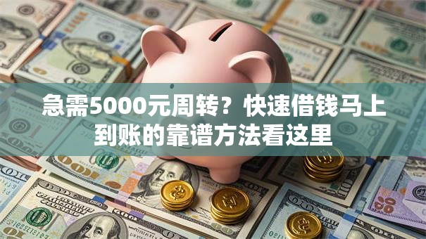 急需5000元周转？快速借钱马上到账的靠谱方法看这里
