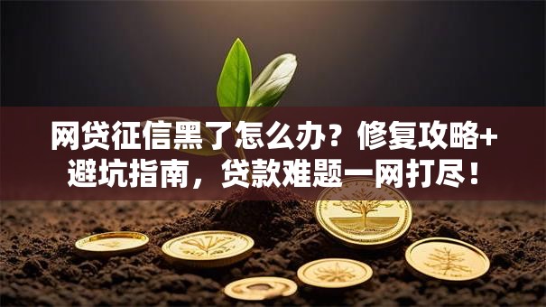 网贷征信黑了怎么办？修复攻略+避坑指南，贷款难题一网打尽！