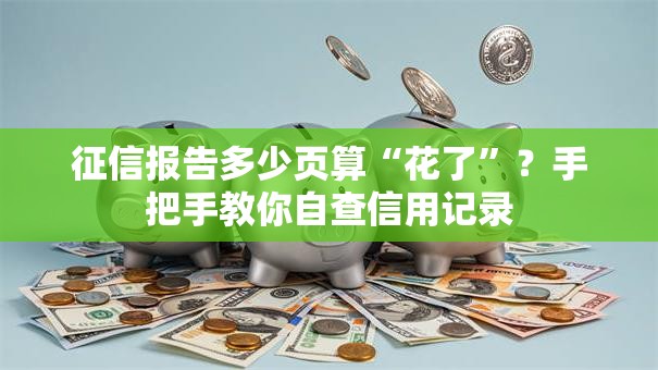 征信报告多少页算“花了”？手把手教你自查信用记录