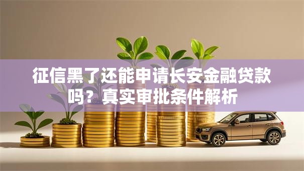 征信黑了还能申请长安金融贷款吗？真实审批条件解析