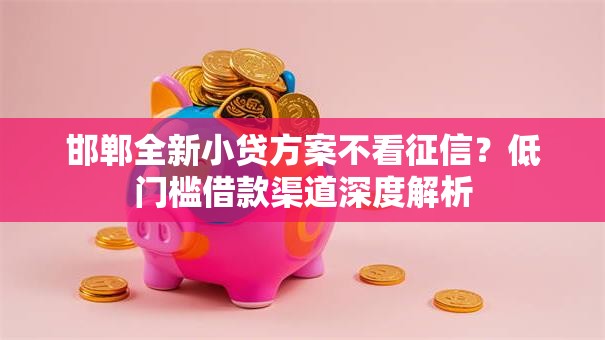 邯郸全新小贷方案不看征信？低门槛借款渠道深度解析