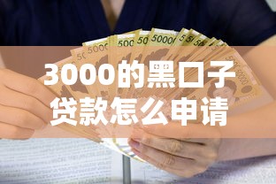 3000的黑口子贷款怎么申请？小额借款避坑指南看这里