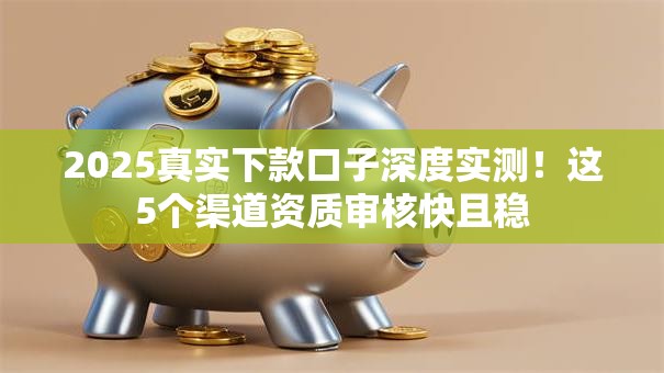 2025真实下款口子深度实测！这5个渠道资质审核快且稳